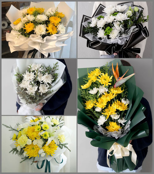 湖北武汉市蔡甸区玉贤镇鸽翅岭村白事花束代送